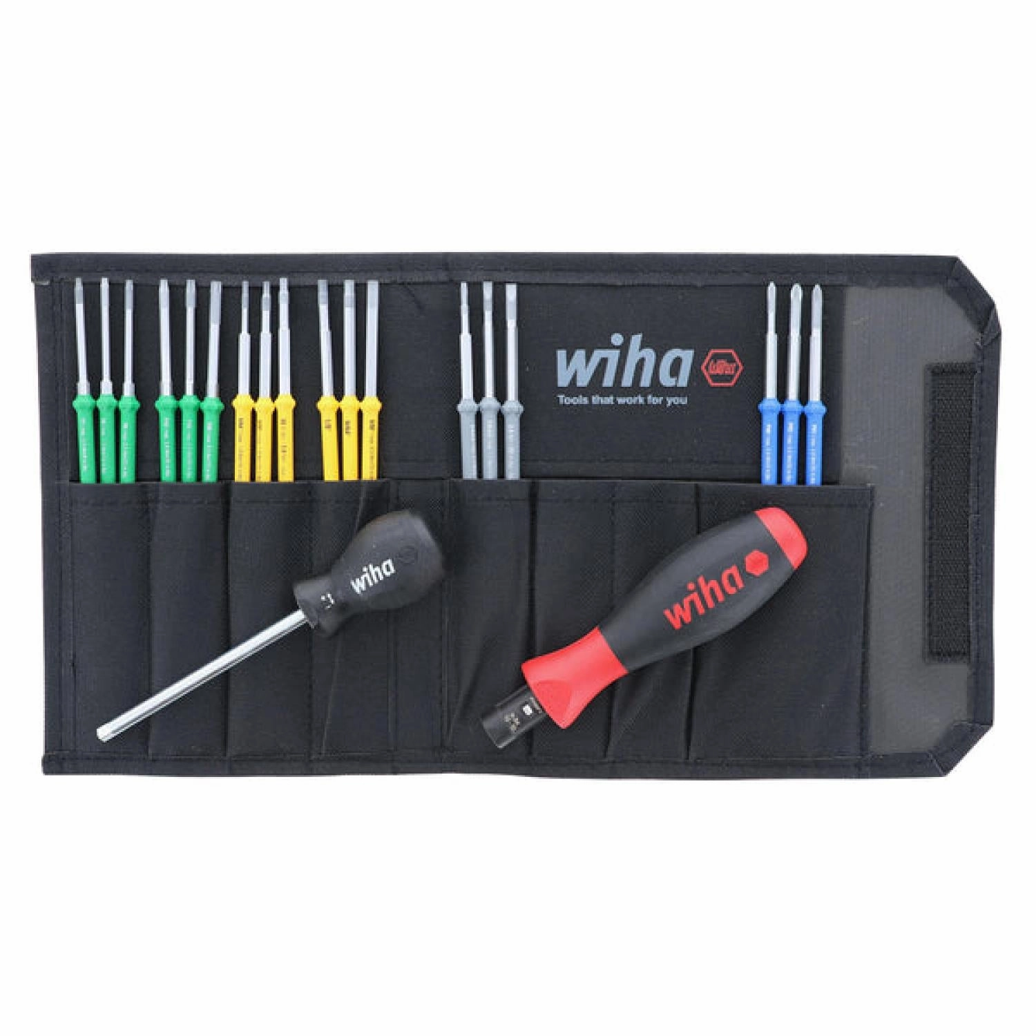 Wiha Tools 28600 TorqueControl 10 - 50 Inch/lbs Slotted/Phillips/TORX/Hex Blade Set, 20 Pc.