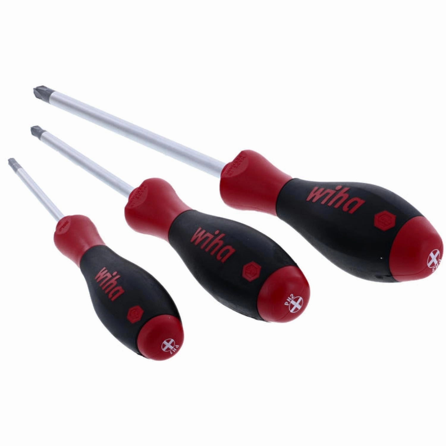 Wiha Tools 30278 SoftFinish Slotted and Phillips Screwdriver Set, 7 Pc.