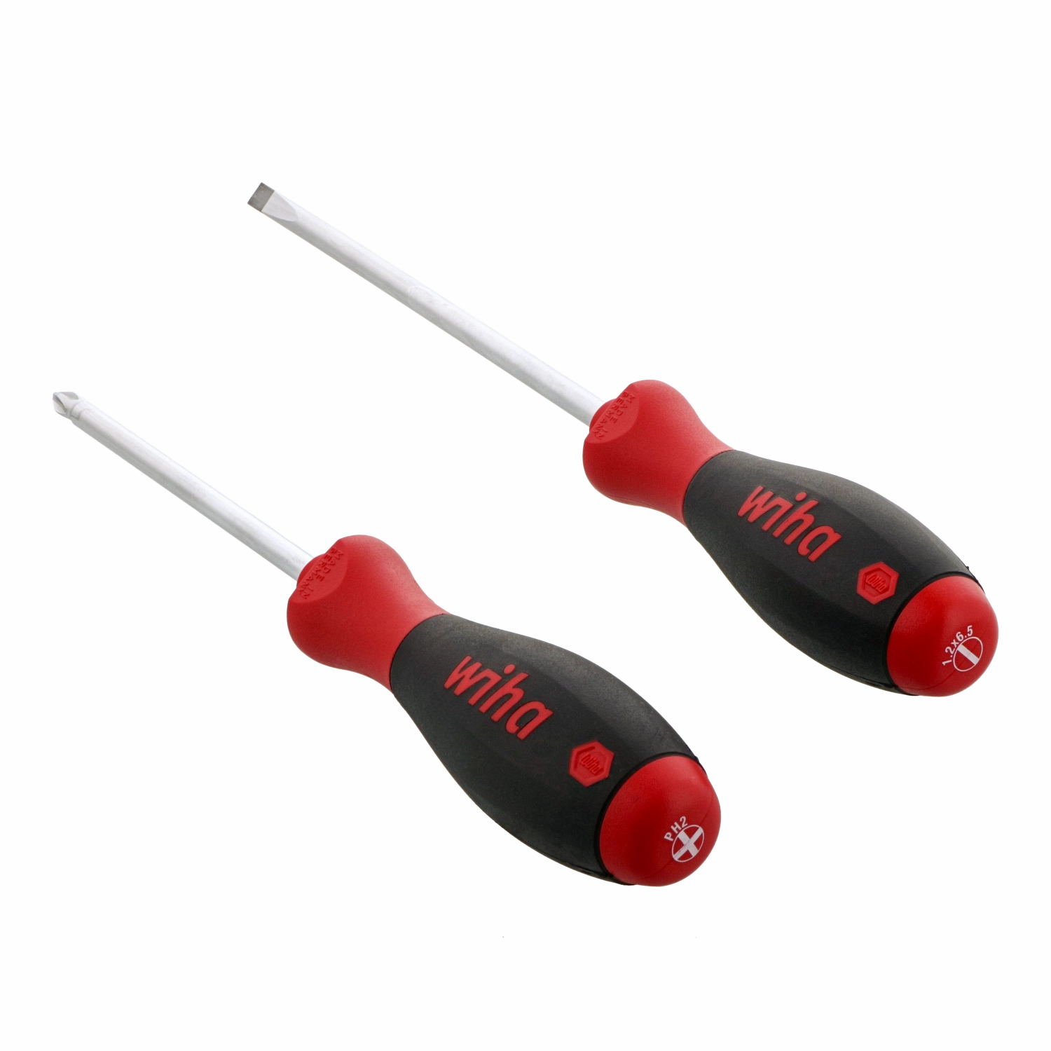 Wiha Tools 30279 SoftFinish Slotted / Phillips Screwdriver Set, 2 Pc.