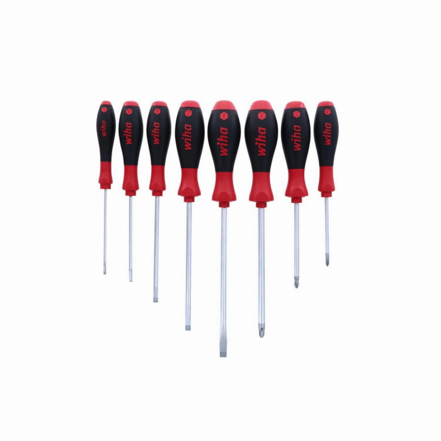 Wiha Tools 30298 SoftFinish Slotted/Phillips Screwdrivers, 8 Pc. Set