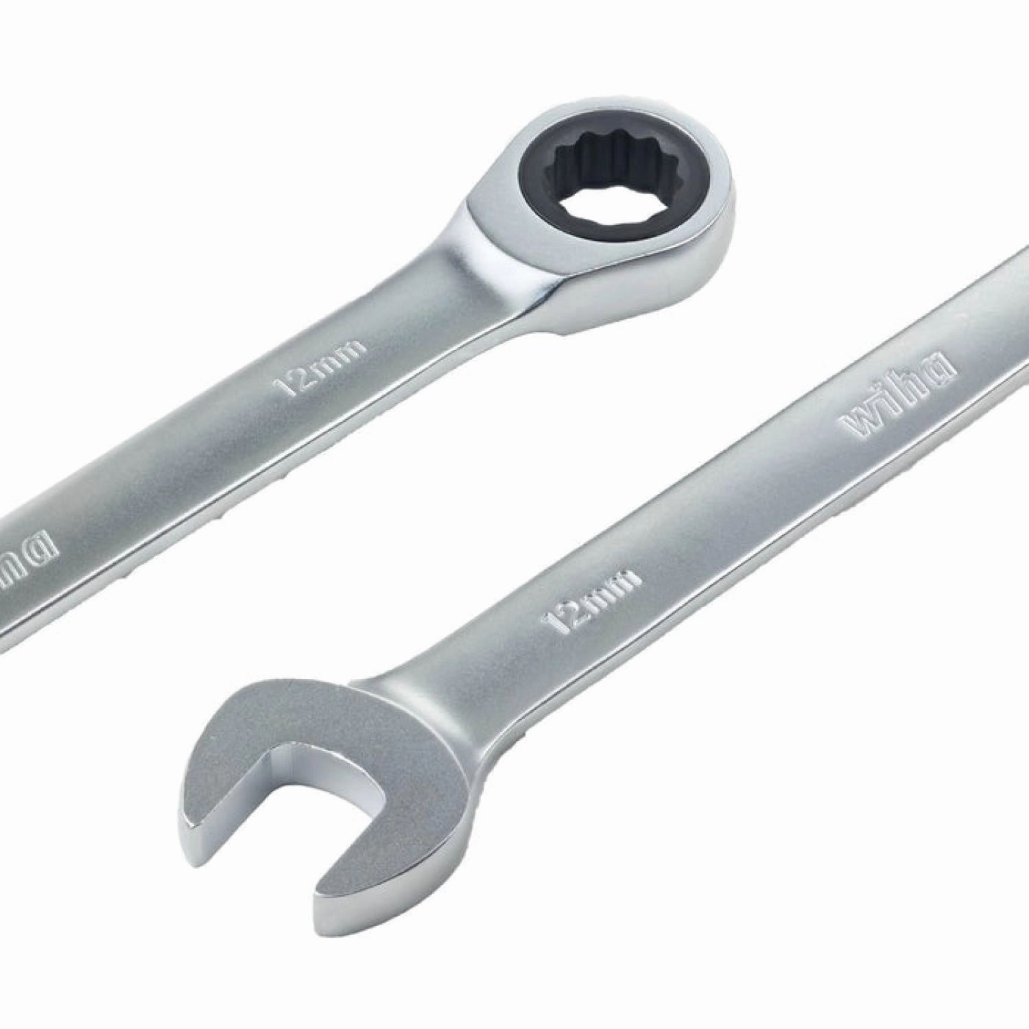 Wiha Tools 30391 Combination Metric Ratchet Wrenches, 12 Pc. Set