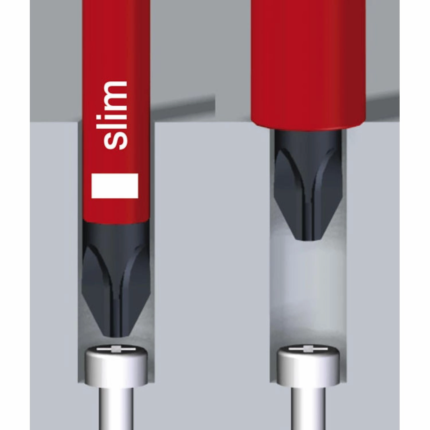 Wiha Tools 32198 Insulated SlimLine Slotted / Phillips / Square / Xeno Screwdriver Set, 11 Pc.