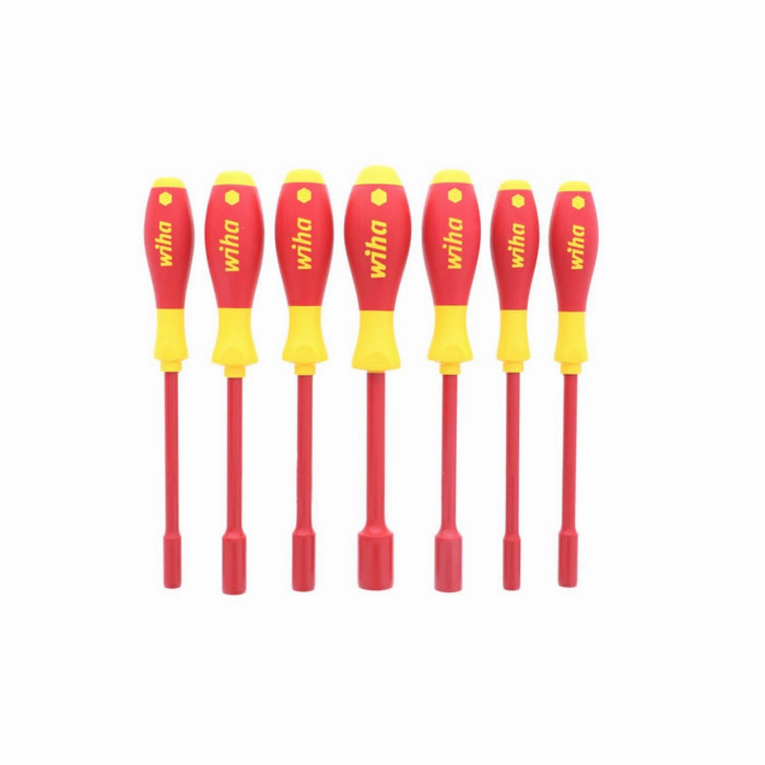 Wiha Tools 32293 7 Piece Insulated Nut Driver Metric Set