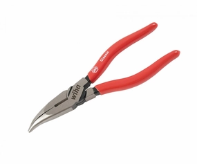 Wiha Tools 32625 Soft Grip Bent Long Nose Pliers, 8"