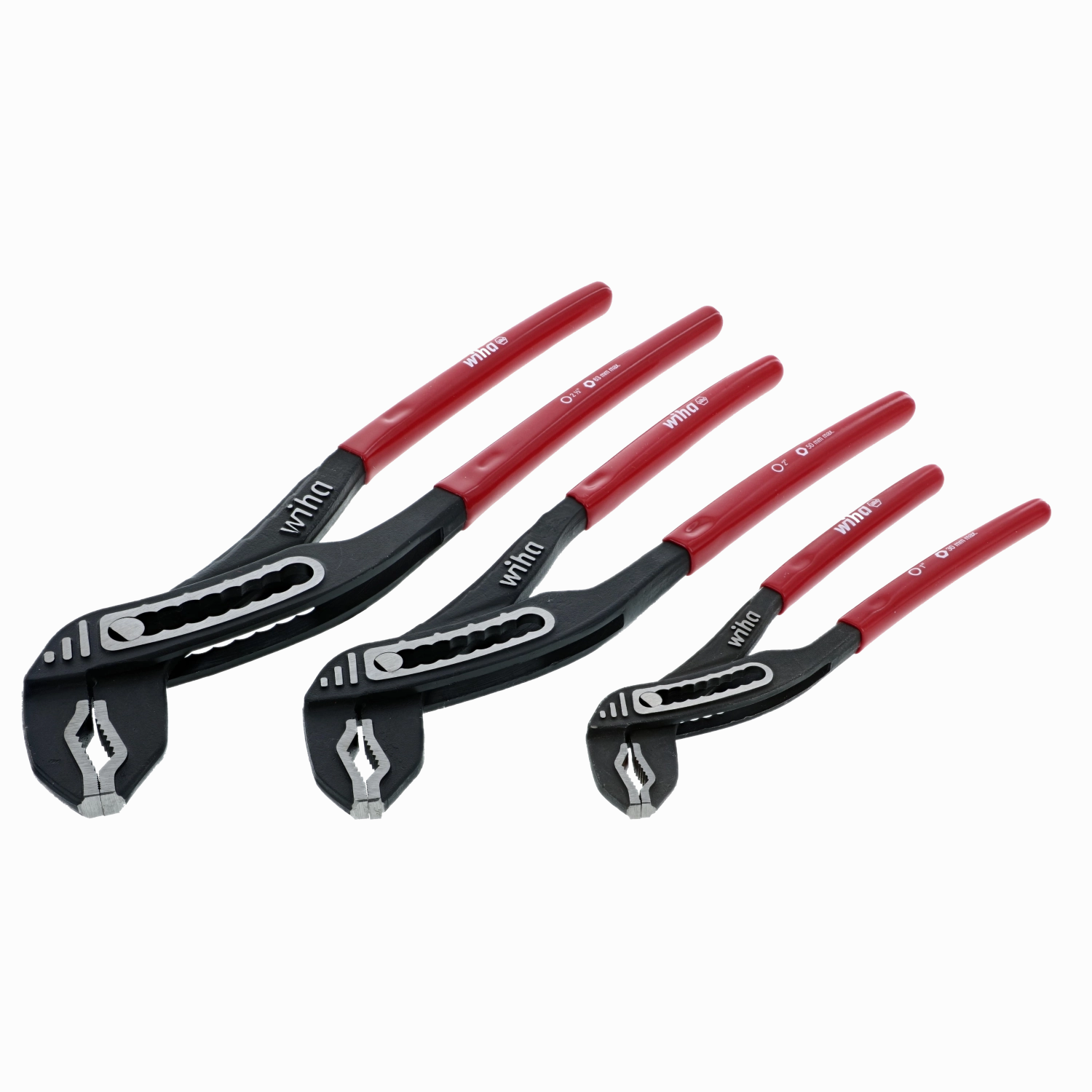 Wiha Tools 32670 Soft Grip Adjustable Pliers Box Type 3 Piece Set