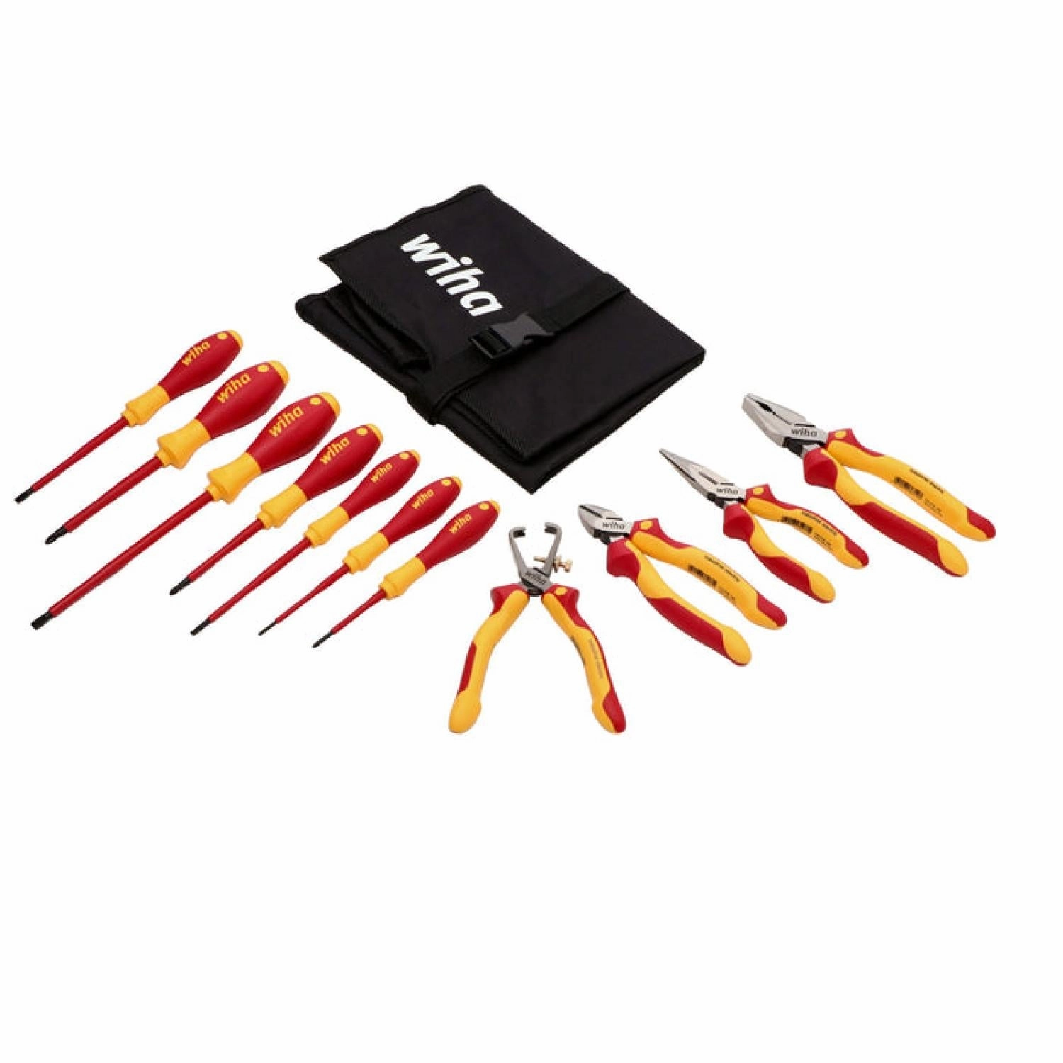 Wiha Tools 32888 Insulated Pliers / Cutters / Screwdrivers Set, 11 Pc.