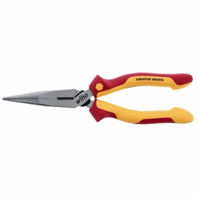 Wiha Tools 32923 Insulated Industrial Long Nose Pliers, 8"