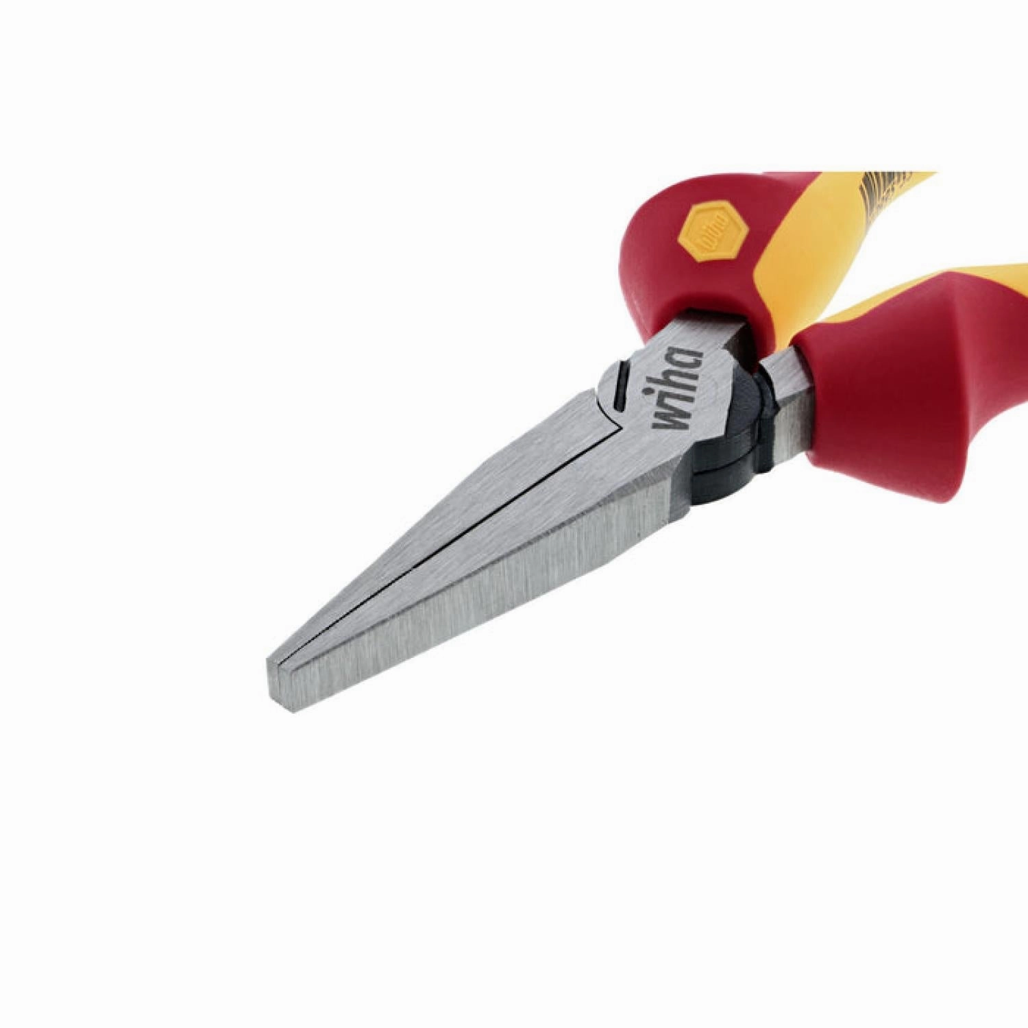 Wiha Tools 32941 Insulated Long Flat Nose Pliers, 6"