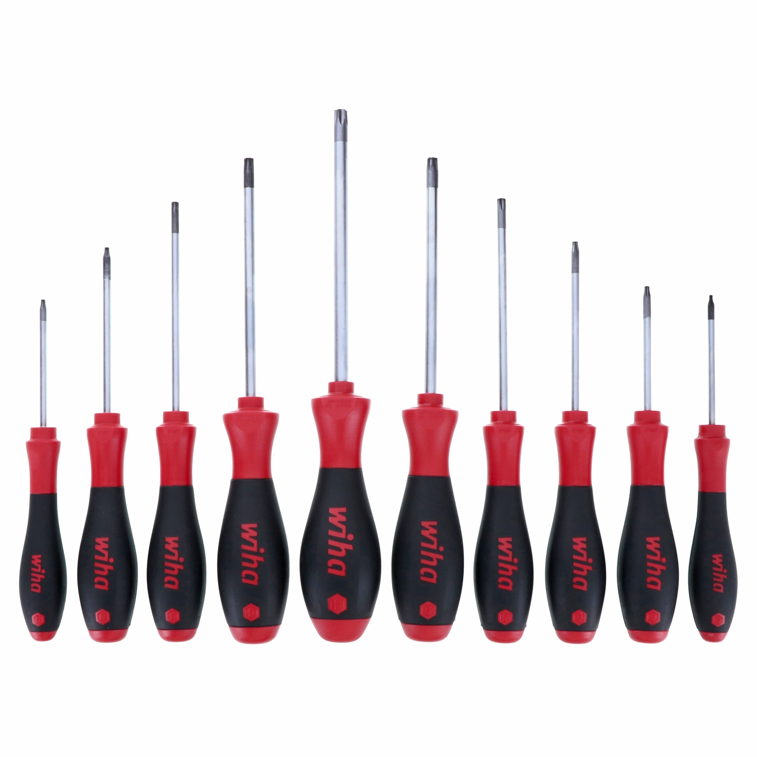 Wiha Tools 36259 SoftFinish Security TORX 10 Piece Set T7s-T40s
