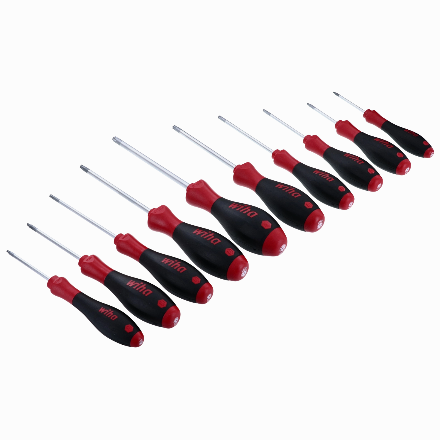 Wiha Tools 36259 SoftFinish Security TORX 10 Piece Set T7s-T40s