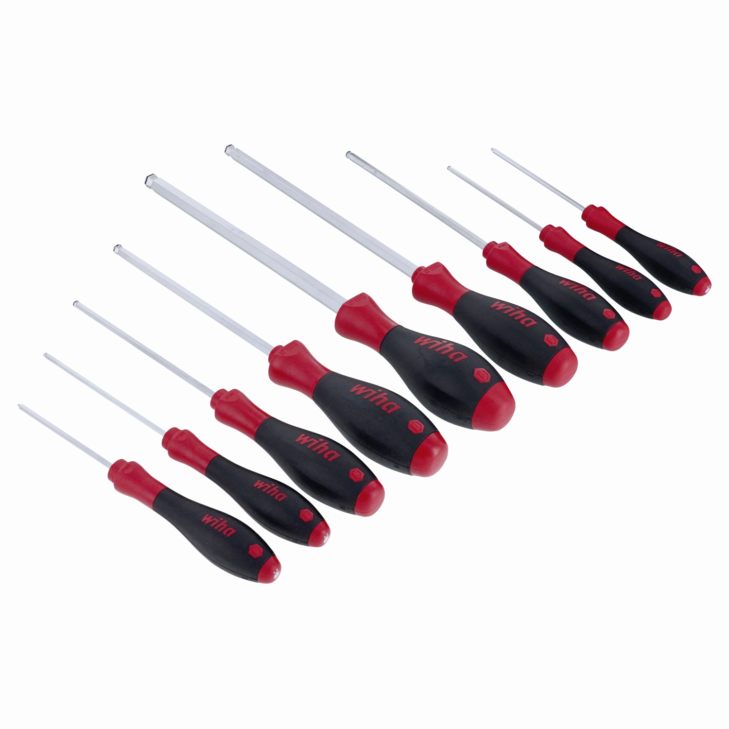 Wiha Tools 36790 MagicRing Ball End Screw Holding Hex Metric Screwdriver Set, 9 Pc.