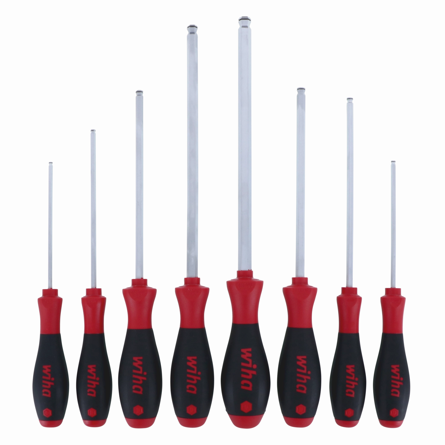Wiha Tools 36793 MagicRing Ball End Inch Screwdriver 8 Piece Set