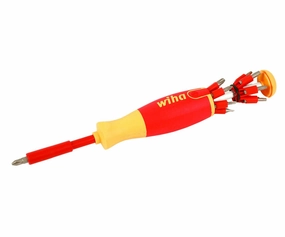 Wiha Tools 38051 Insulated Pop-Up Insert Bit Holder Screwdriver SL/PH/SQ/TX