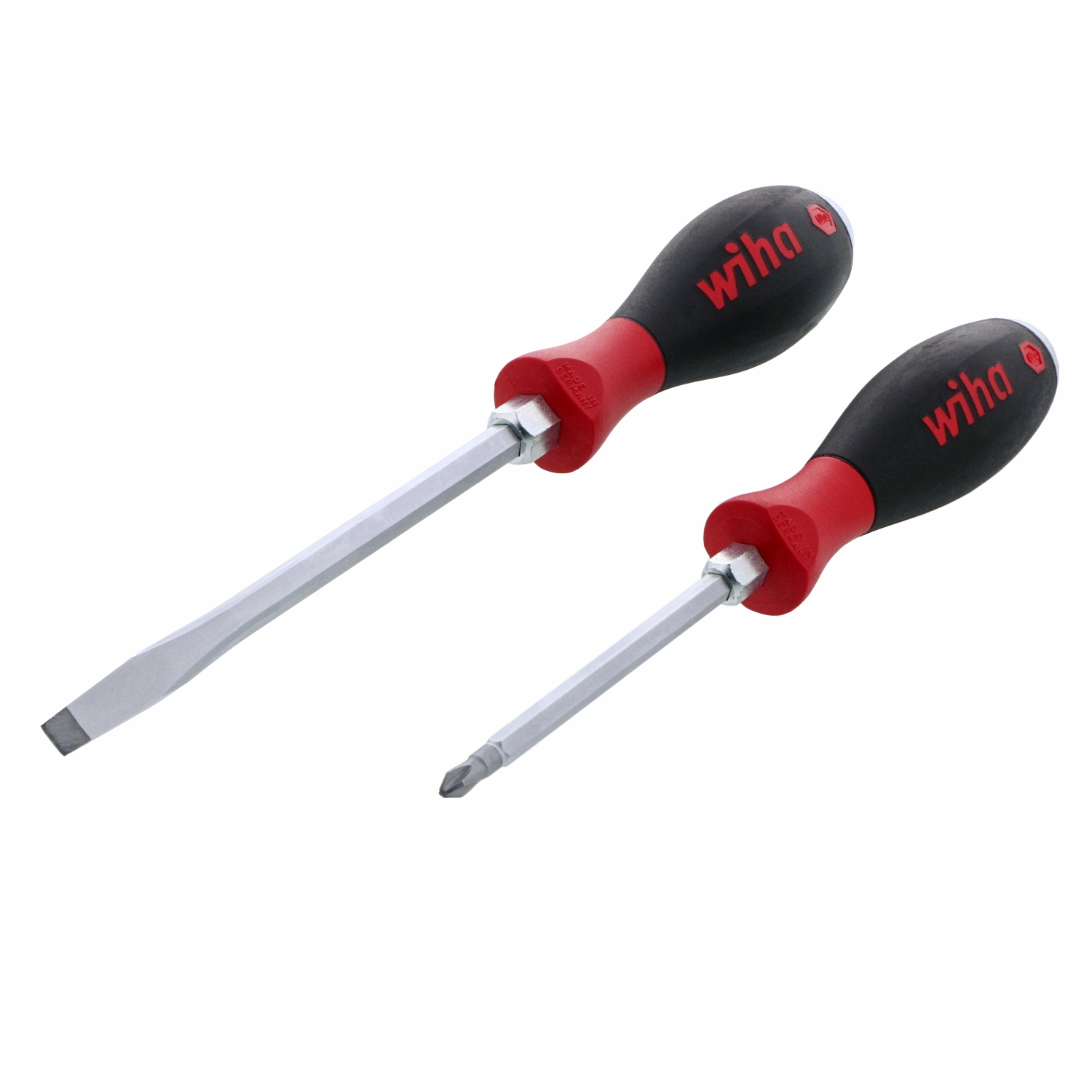 Wiha Tools 53082 SoftFinish X Heavy Duty Slotted / Phillips Screwdriver Set, 2 Pc.