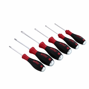 Wiha Tools 53096 SoftFinish Extra Heavy Duty Slotted/Phillips 6 Piece Set