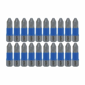 Wiha Tools 70042 TerminatorBlue Impact Bit Box - Phillips #2 - 1 Inch - 20 Pack