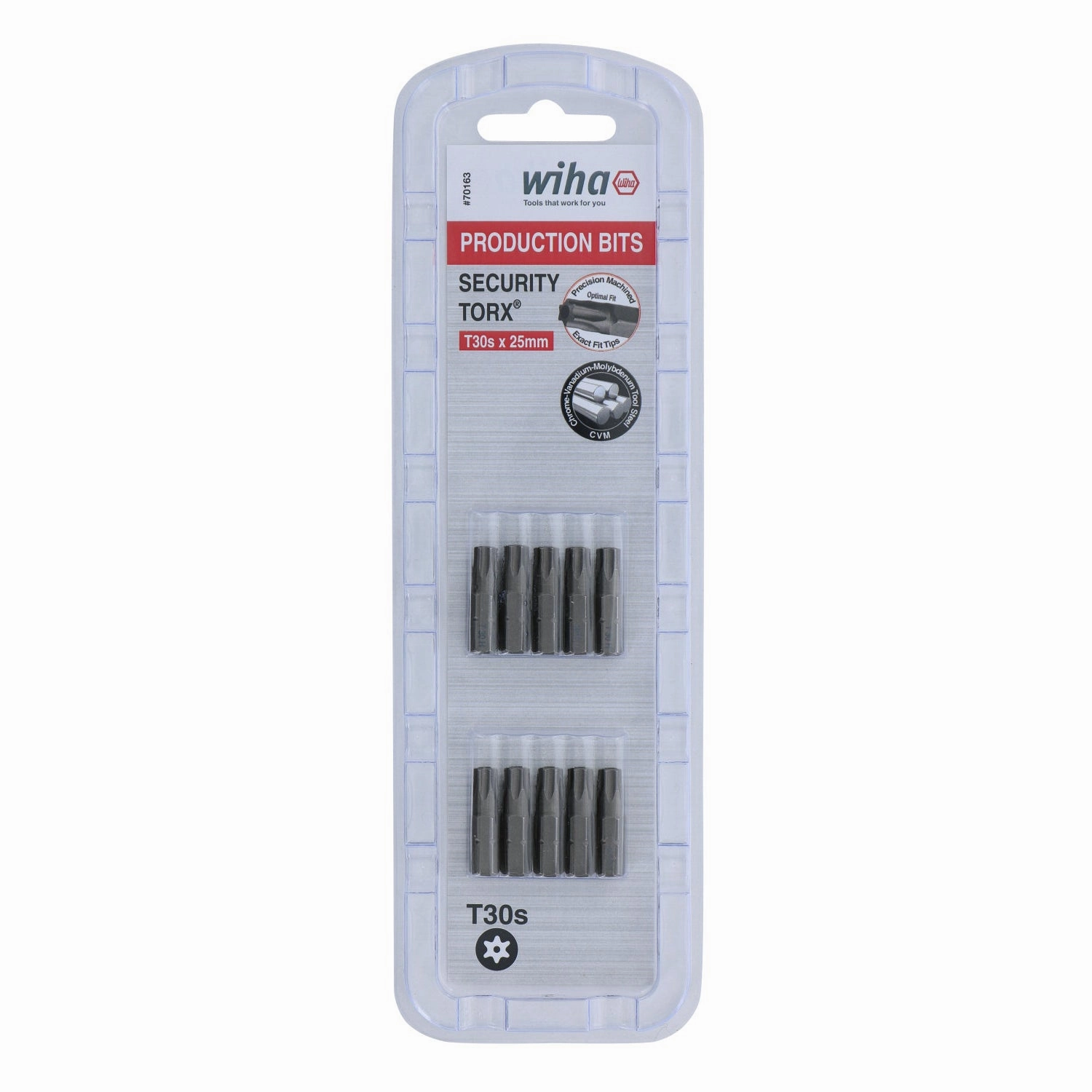 Wiha Tools 70163 T30s x 25mm Security TORX Insert Bit