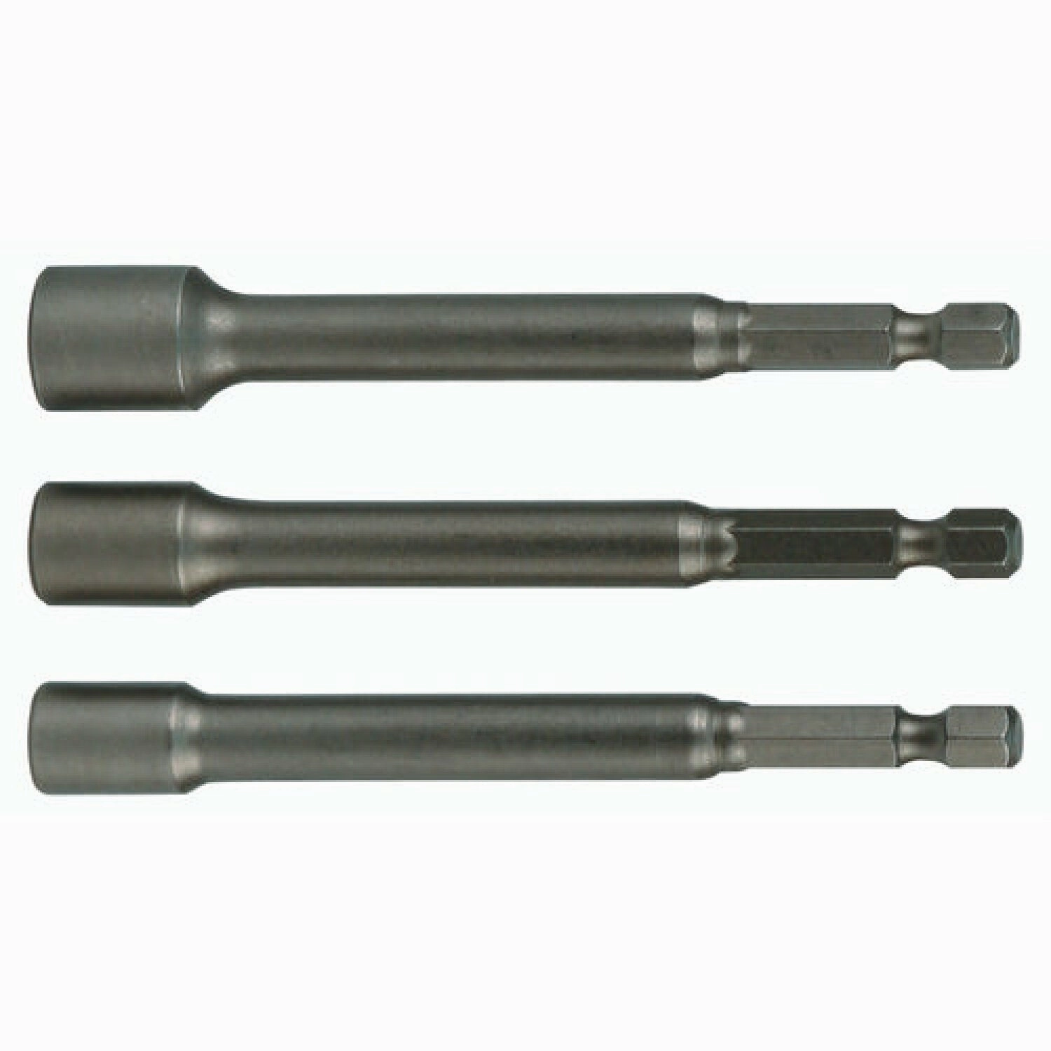 Wiha Tools 70492 3 Piece 1/4" Drive Nut Setter Set - 1/4" - 5/16" - 3/8'' X 6 Inch