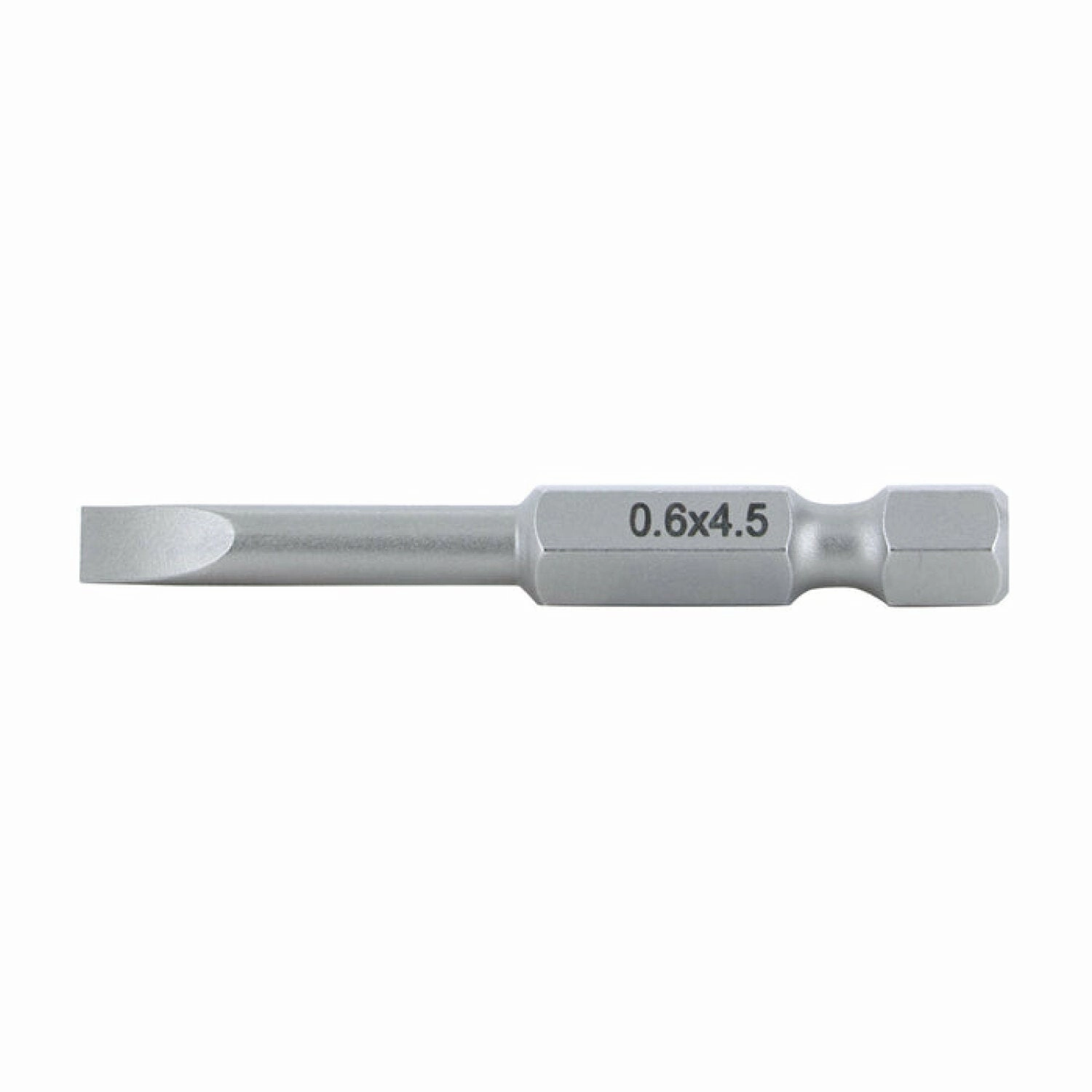 Wiha Tools 74012 Slotted Power Bit, 4.5 mm x 50 mm, 10 Pk.