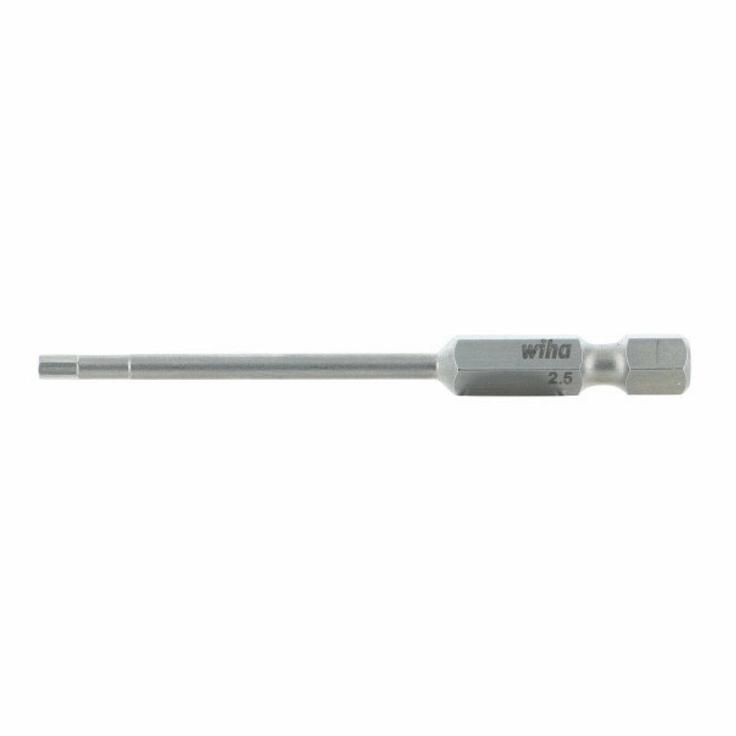 Wiha Tools 74352 2.5mm x 70mm Hex Power Bit, 10 pack