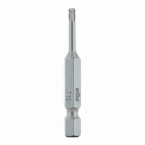 Wiha Tools 74528 TORX Ball End Power Bit, T15 x 50 mm, 10 Pk.