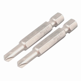 Wiha Tools 74966 #6 x 50mm Torq-Set Power Bit, 2 Pack