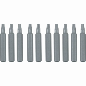 Wiha Tools 75669 T10 x 28mm System 4 TORX Micro Bit, 10 Pack