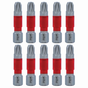 Wiha Tools 76508 MaxxTor Impact Bit Pozidriv #3 x 29mm - 10 Pack