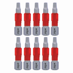 Wiha Tools 76539 MaxxTor Impact Bit Square #2 x 29mm - 10 Pack