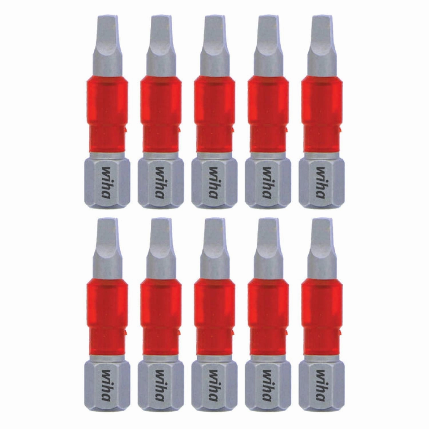 Wiha Tools 76539 MaxxTor Impact Bit Square #2 x 29mm - 10 Pack