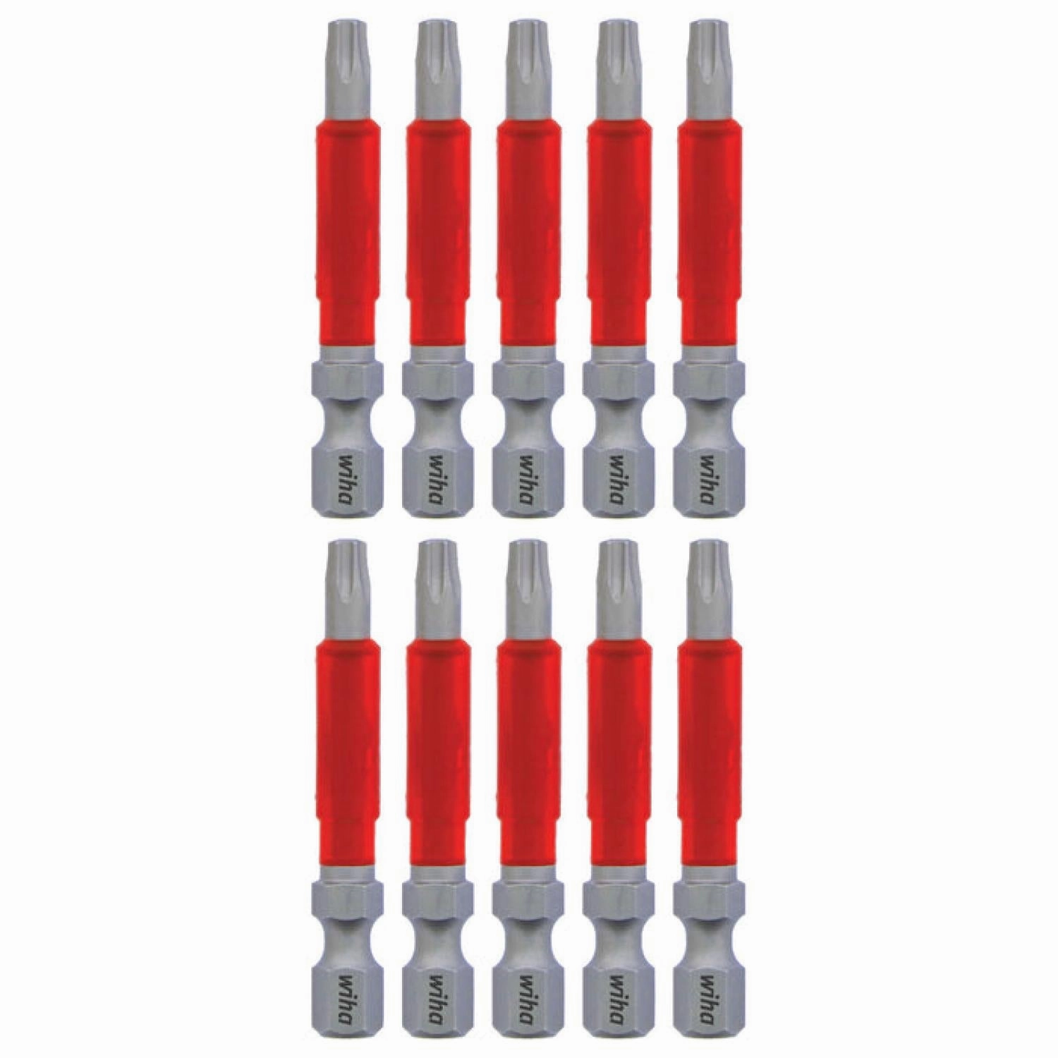 Wiha Tools 76555 MaxxTor Impact Bit TORX T20 x 49mm - 10 Pack