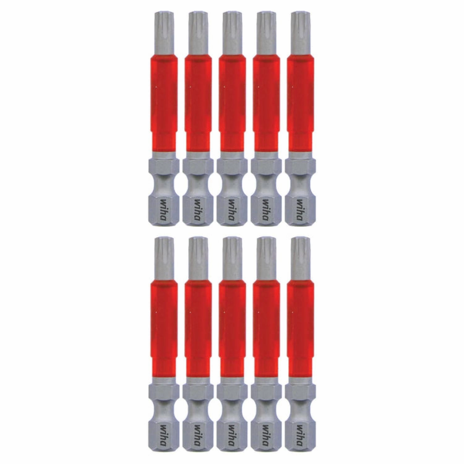 Wiha Tools 76556 MaxxTor Impact Bit TORX T25 x 49mm - 10 Pack
