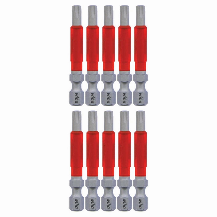 Wiha Tools 76557 MaxxTor Impact Bit TORX T27x 49mm - 10 Pack