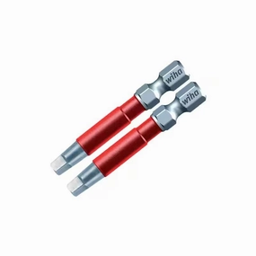 Wiha Tools 76880, Impact Power Bit Square - 3, L - 49 mm, 2 Pcs