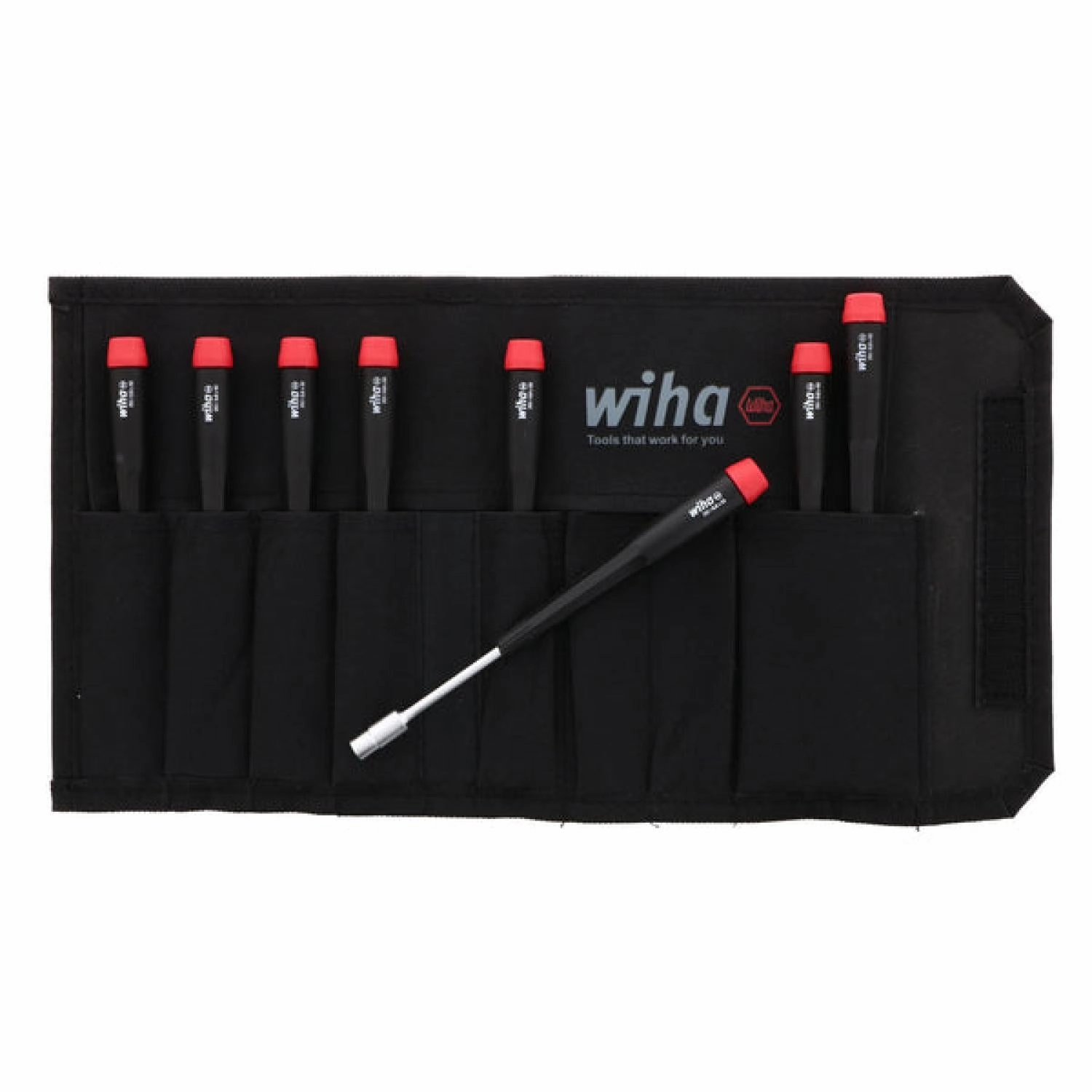 Wiha Tools Tools 26598 8 Piece Precision Nut Driver Set - Metric