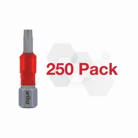 Wiha Tools Tools 76585 Terminator Impact Insert Bit TORX T15 Pack of 250 Bits