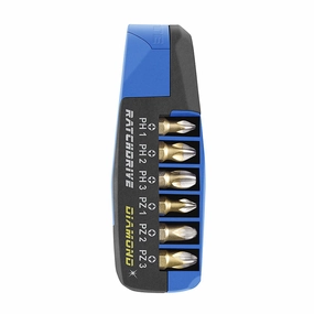 Witte 25106 Ratchdrive All-in-one Phillips/Pozidriv Diamond Bit Set