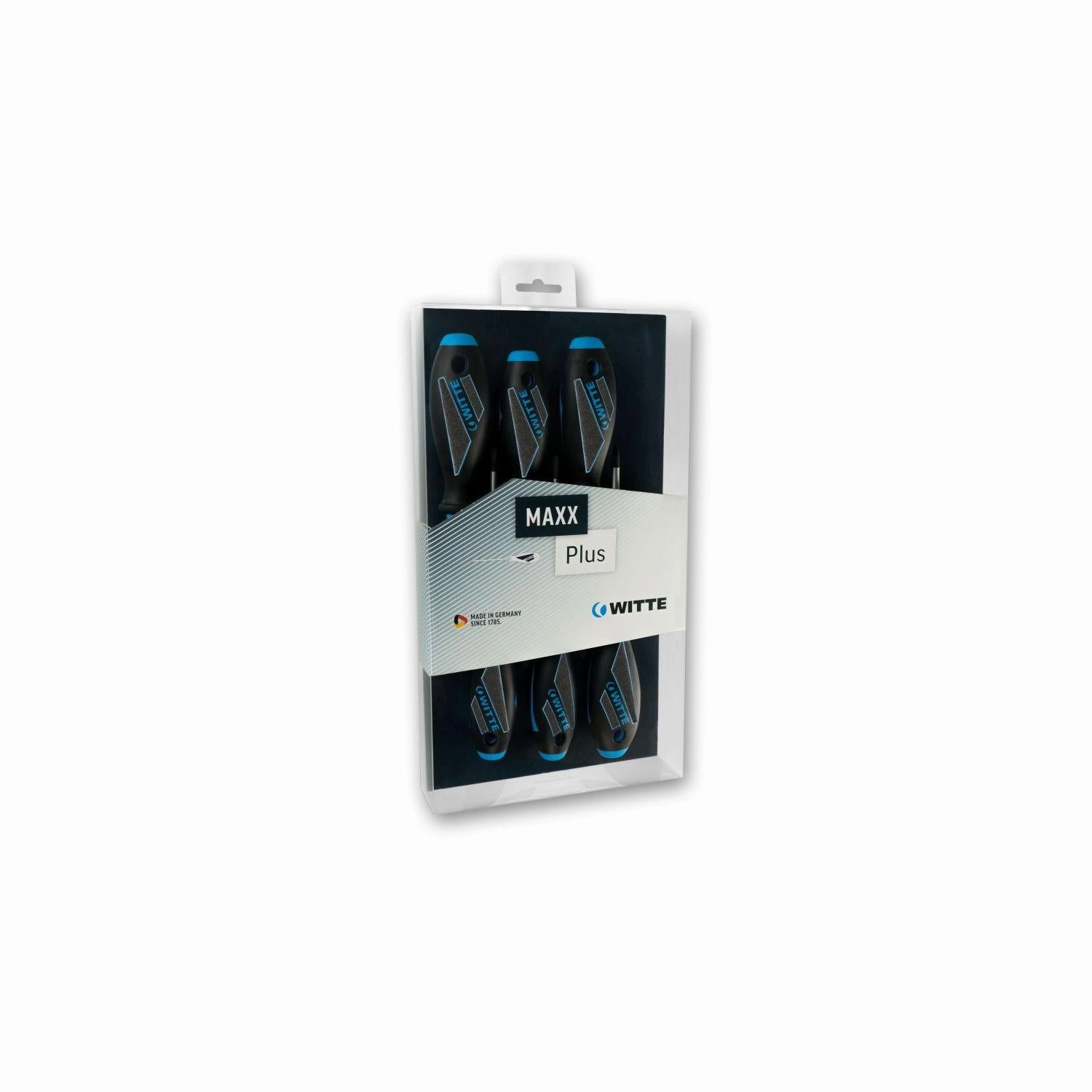 Witte 9T 663862 MAXX PLUS 6 Pc set: 3 Slotted, 2 Phillips, 1 Square