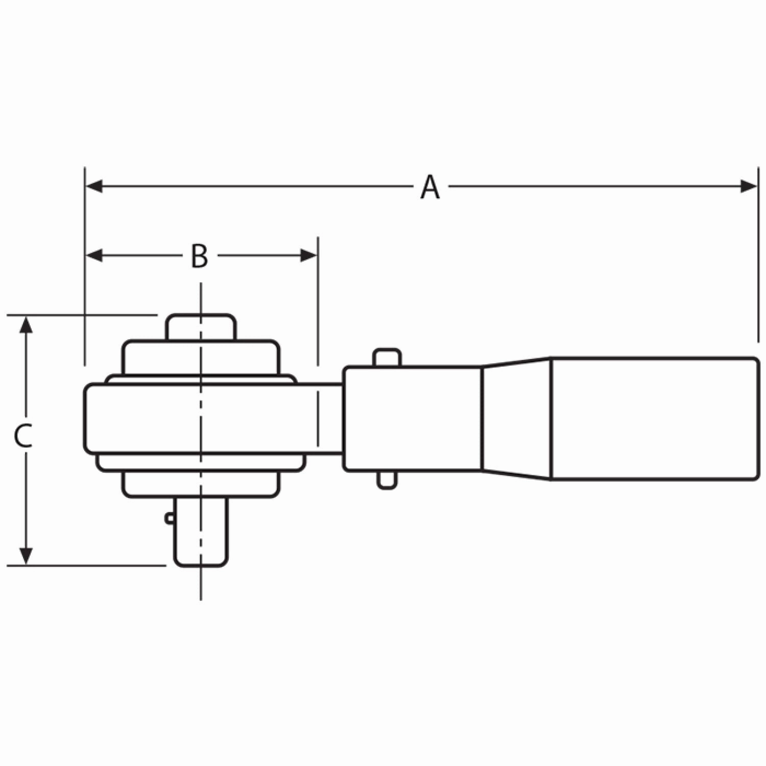 Wright Tool 9S391 Torque Multiplier 1/2" Sq F - 3/4" Sq M Output Capacity 1,200 ft lbs