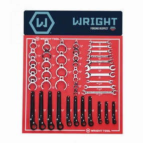Wright Tool D981 Tubing Wrench Set 44 Piece